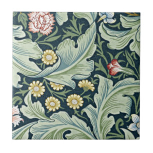 William Morris - Leicester vintage floral design Tile