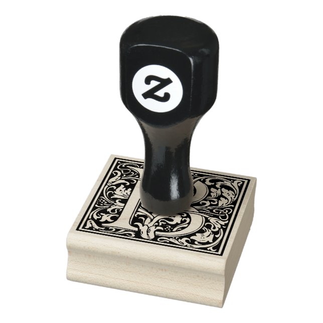 William Morris Letter B Rubber Stamp (Stamp)