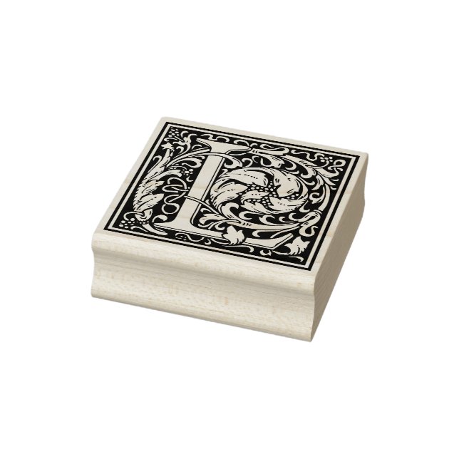 William Morris Letter L Rubber Stamp (Stamp)