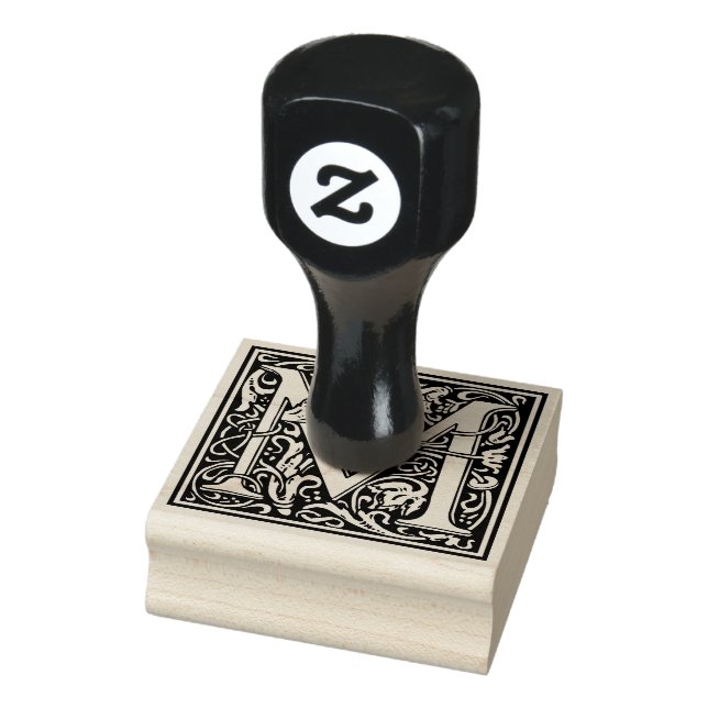 William Morris Letter M Rubber Stamp (Stamp)