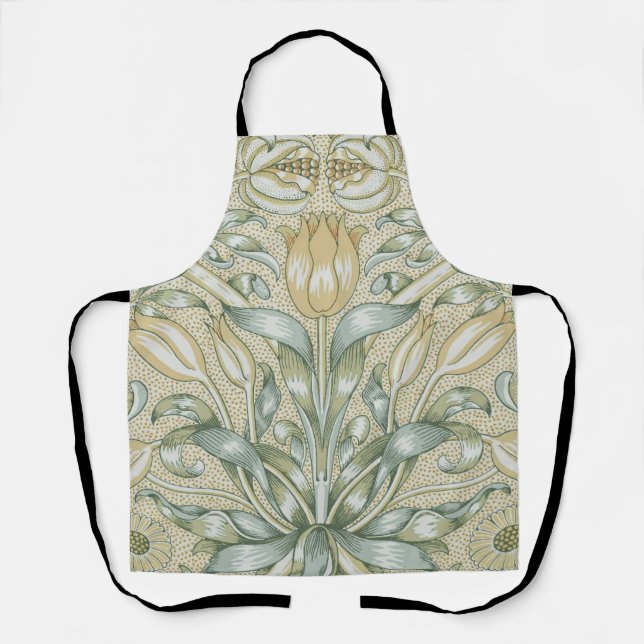 William Morris Lily and Pomegranate Flower Classic Apron (Front)