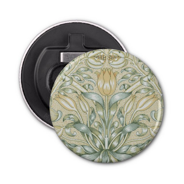 William Morris Lily and Pomegranate Flower Classic Bottle Opener (Front)