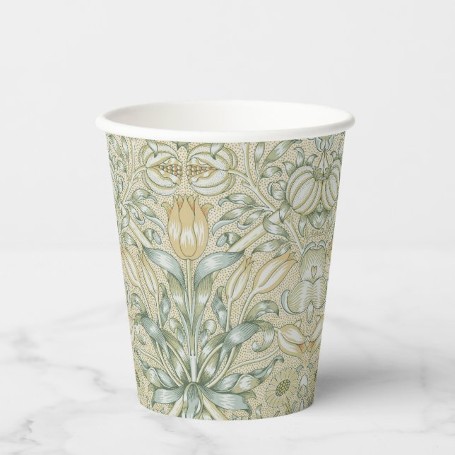 William Morris Lily and Pomegranate Flower Classic Paper Cups (Front)