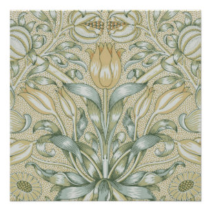 William Morris Lily and Pomegranate Flower Classic Poster
