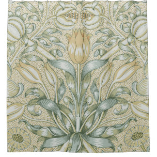 William Morris Lily and Pomegranate Flower Classic Shower Curtain