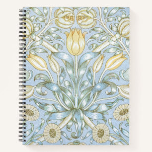 William Morris Lily and Pomegranate Flower Pattern Notebook