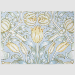 William Morris Lily and Pomegranate Flower Pattern Tissue Paper