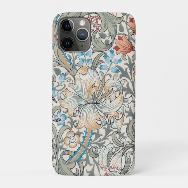 William Morris Lily Art Nouveau Case-Mate iPhone C Case-Mate iPhone Case (Back)
