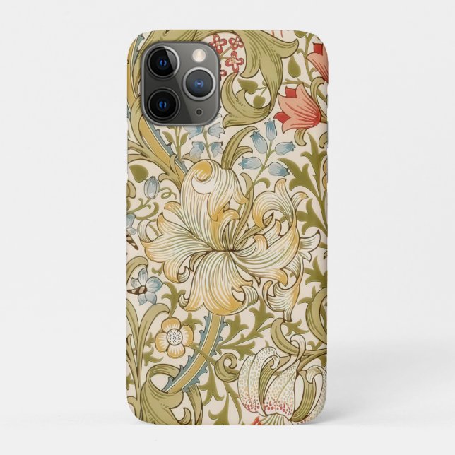 William Morris Lily Art Nouveau Case-Mate iPhone Case (Back)