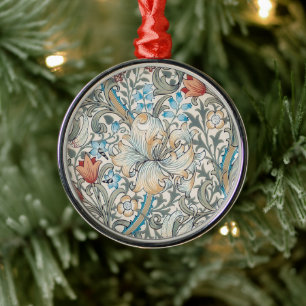 William Morris Lily Art Nouveau Floral Pattern Met Metal Tree Decoration