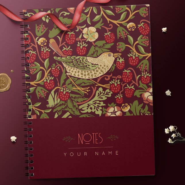 William Morris Lily Art Nouveau Floral Pattern Not Notebook (Creator Uploaded)