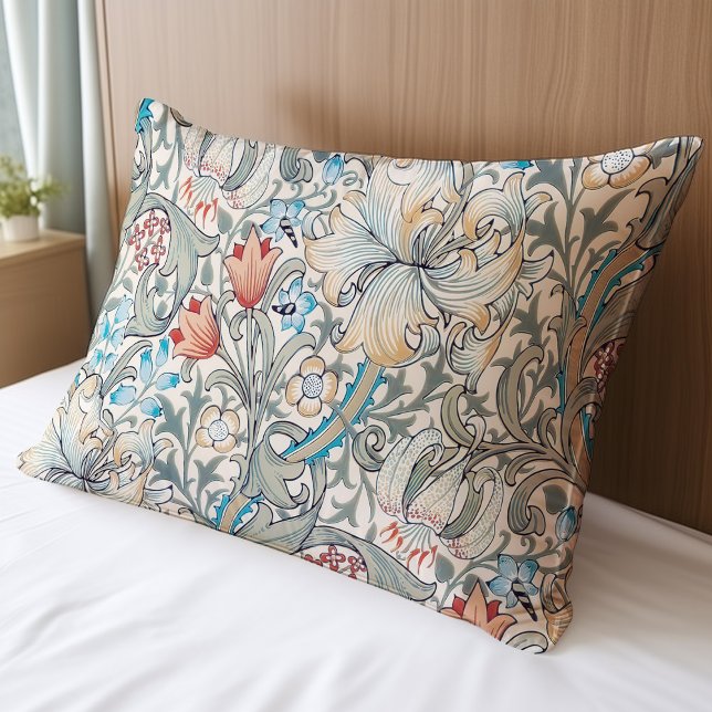 William Morris Lily Art Nouveau Floral Pattern Pil Pillowcase (Creator Uploaded)