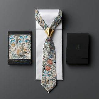 William Morris Lily Art Nouveau Floral Pattern Tie
