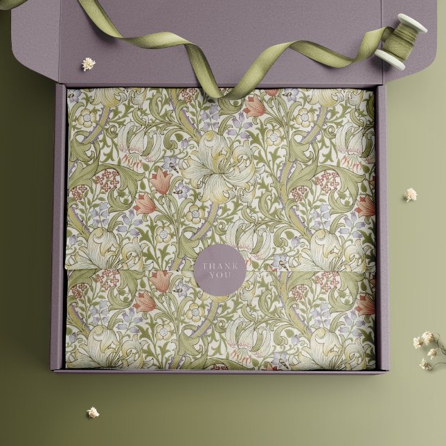 William Morris Lily Art Nouveau Floral Tissue Pape Tissue Paper (Creator Uploaded)