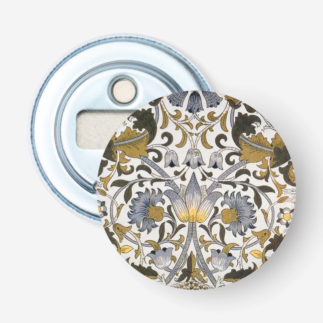 William Morris Lodden floral flower Bottle Opener (Front)