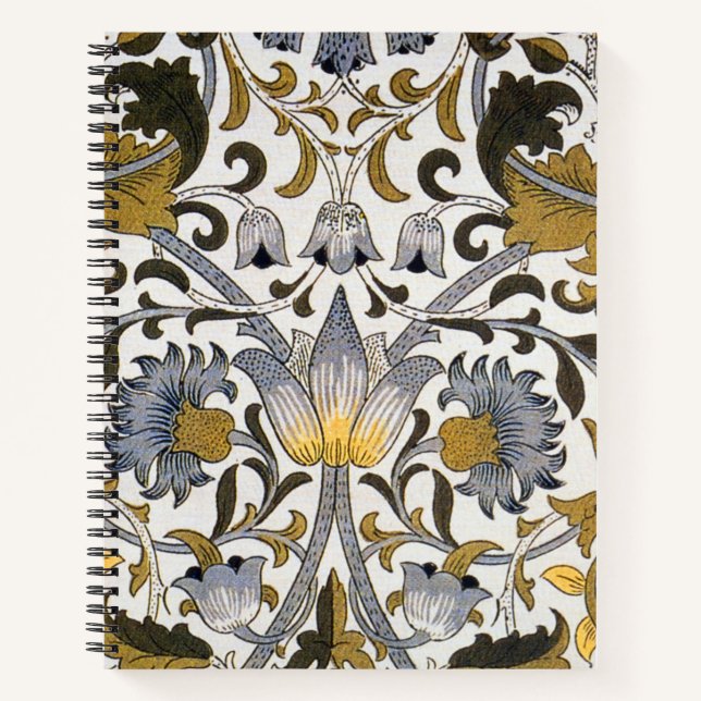 William Morris Lodden floral flower Notebook (Front)