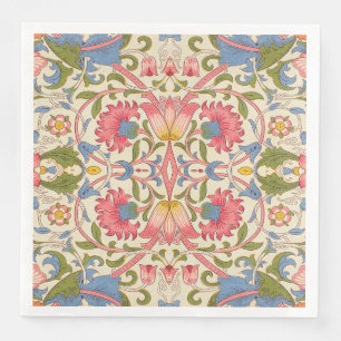 William Morris Lodden floral flower wallpaper Napkin