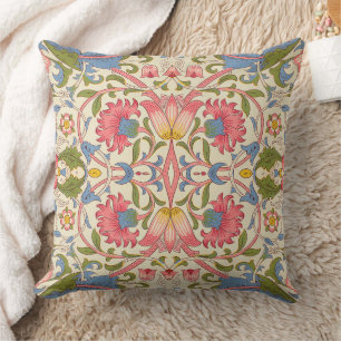 William Morris Lodden Floral Pattern Pastel Cushion
