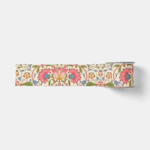 William Morris Lodden Floral Pattern Pastel Grosgrain Ribbon
