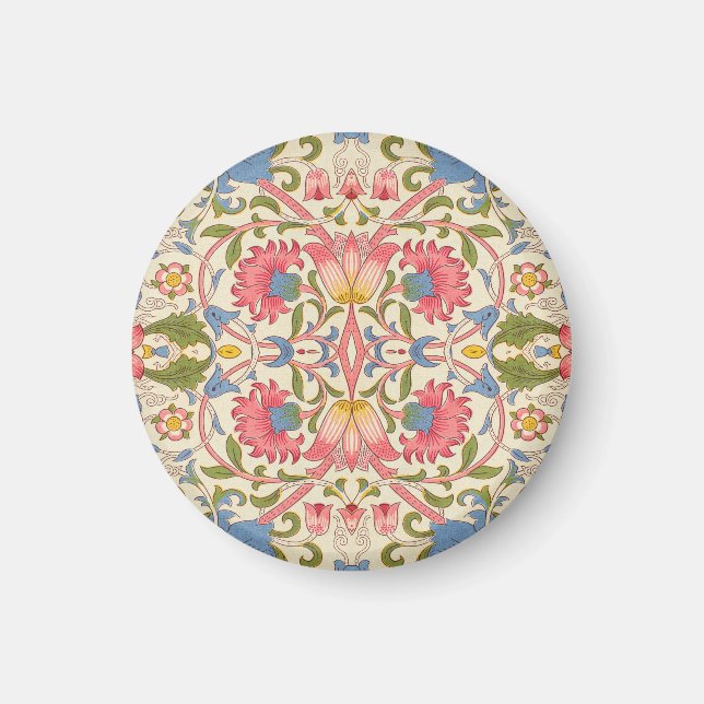 William Morris Lodden Floral Pattern Pastel  Magnet (Front)