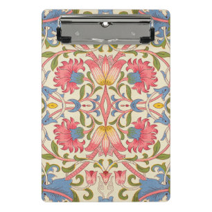William Morris Lodden Floral Pattern Pastel Mini Clipboard