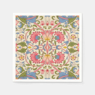 William Morris Lodden Floral Pattern Pastel Napkin