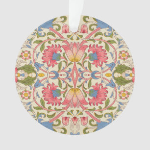 William Morris Lodden Floral Pattern Pastel Ornament