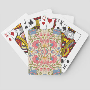 William Morris Lodden Floral Pattern Pastel Playing Cards