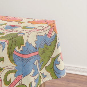 William Morris Lodden Floral Pattern Pastel Tablecloth