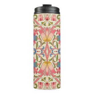 William Morris Lodden Floral Pattern Pastel Thermal Tumbler