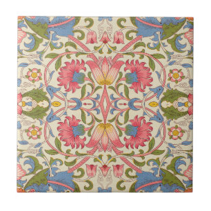 William Morris Lodden Floral Pattern Pastel Tile