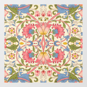 William Morris Lodden Floral Pattern Pastel Window Cling