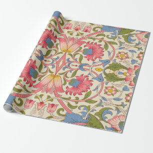 William Morris Lodden Floral Pattern Pastel Wrapping Paper