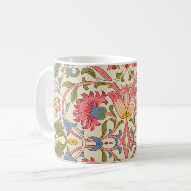 William Morris Lodden Spring Wallpaper Art  Coffee Mug (Front Left)