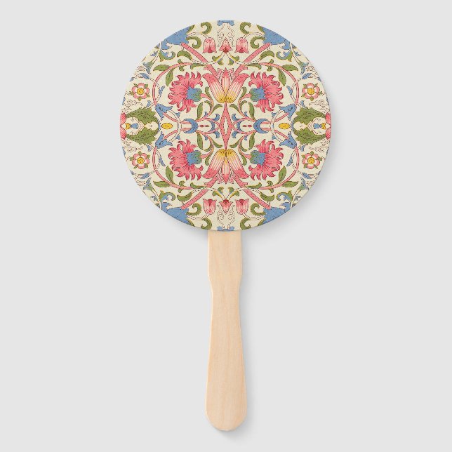 William Morris Lodden Spring Wallpaper Art  Hand Fan (Front)