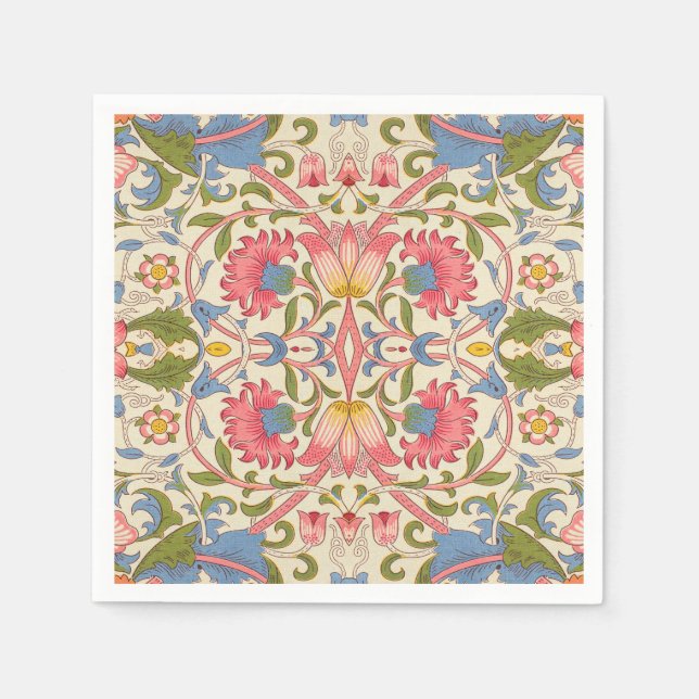 William Morris Lodden Spring Wallpaper Art  Napkin (Front)