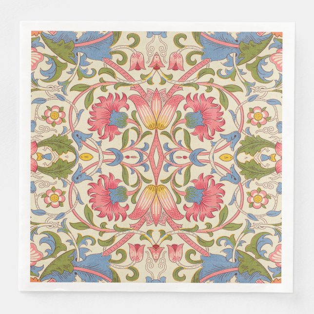 William Morris Lodden Spring Wallpaper Art  Napkin (Front)