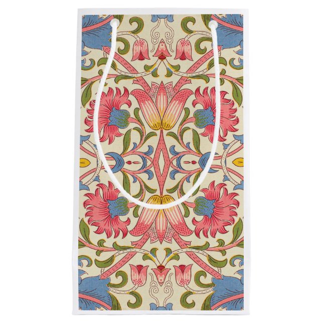 William Morris Lodden Spring Wallpaper Art  Small Gift Bag (Front)