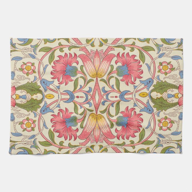 William Morris Lodden Spring Wallpaper Art  Tea Towel (Horizontal)