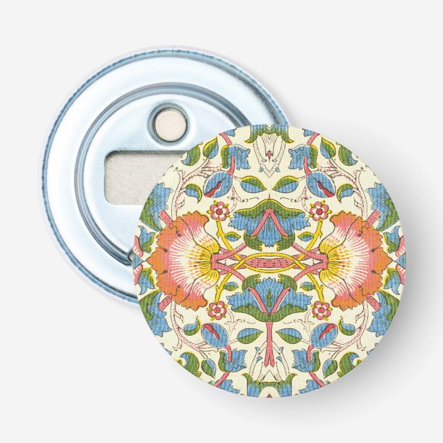 William Morris Loddon Blossom Floral Patterns Bottle Opener (Front)