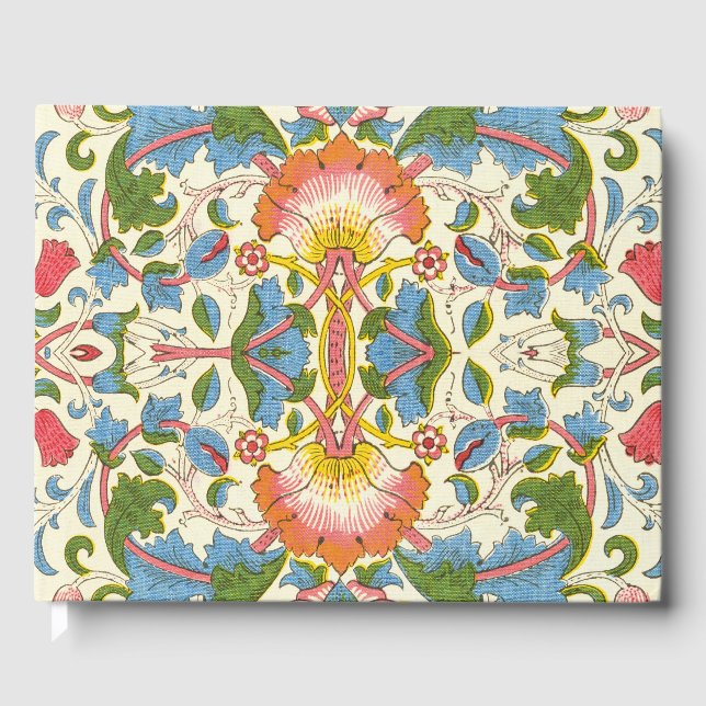 William Morris Loddon Blossom Floral Patterns Guest Book (Front)