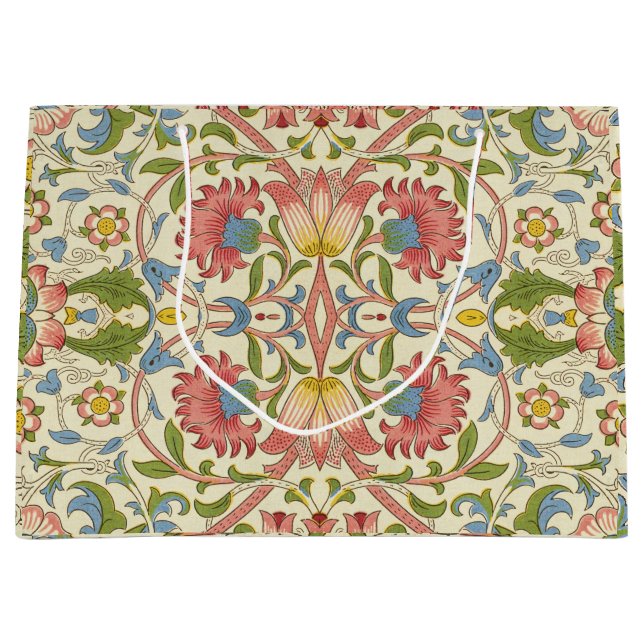 William Morris Loddon Blossom Floral Patterns Large Gift Bag (Front)