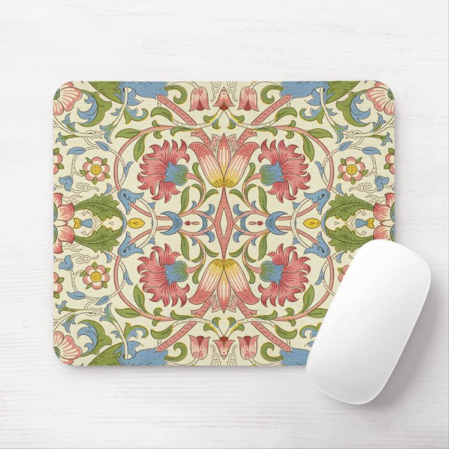 William Morris Loddon Blossom Floral Patterns Mouse Mat (With Mouse)