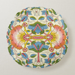 William Morris Loddon Blossom Floral Patterns Round Cushion
