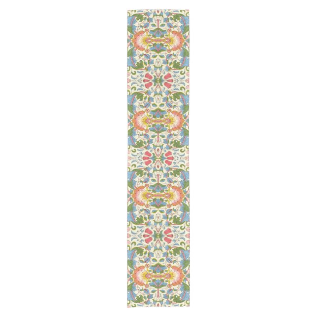 William Morris Loddon Blossom Floral Patterns Short Table Runner (Front)