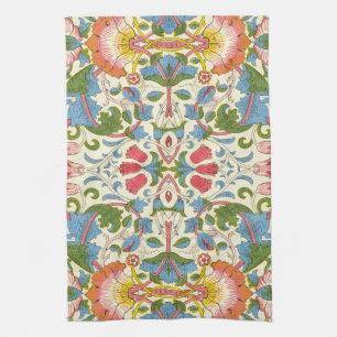 William Morris Loddon Blossom Floral Patterns Tea Towel