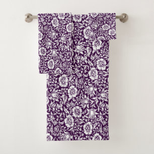 William Morris Mallow Floral Vintage Design Bath Towel Set