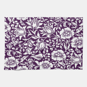 William Morris Mallow Floral Vintage Design Tea Towel