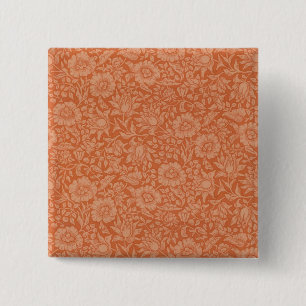 William Morris Mallow Floral Wallpaper Design 15 Cm Square Badge