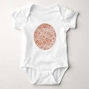 William Morris Mallow Floral Wallpaper Design Baby Bodysuit